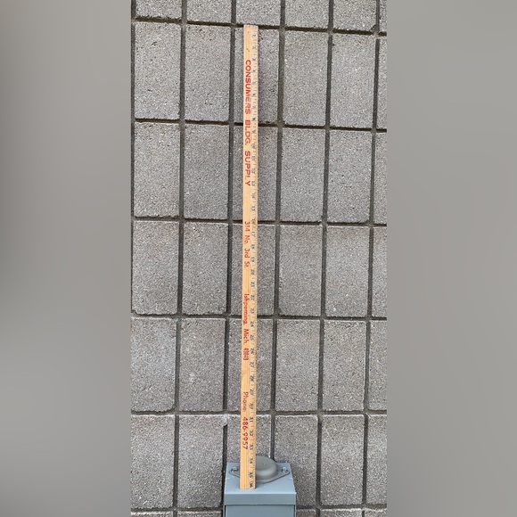 Mid Century Vintage Consumers Bldg Supply Ishpeming Michigan Wooden Yardstick - Picture 2 of 16
